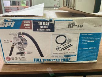 Fuel Transfer Pump GPI Rotary Hand Pump RP-10 10 Gallons Per 100 Revolutions