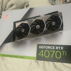 NVIDIA MSI Suprim RTX 4070ti GPU