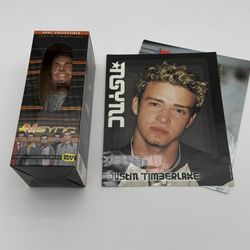 Justin Timberlake Bubble Head Doll and Posters