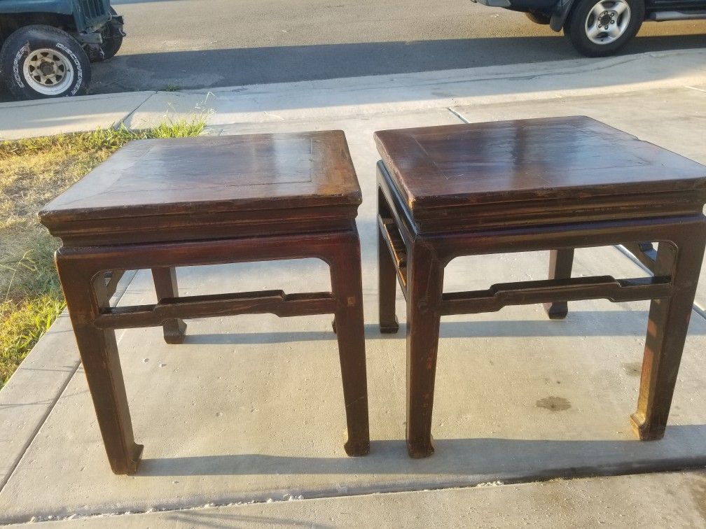 Antique Chinese Square Tea Table 