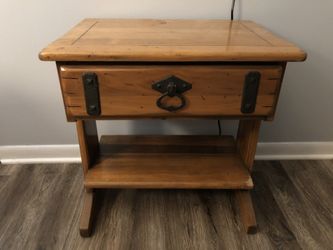 Wood nightstand/side table