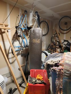 Everlast Punching Bag ,stand And Speed Bag Atchedment 