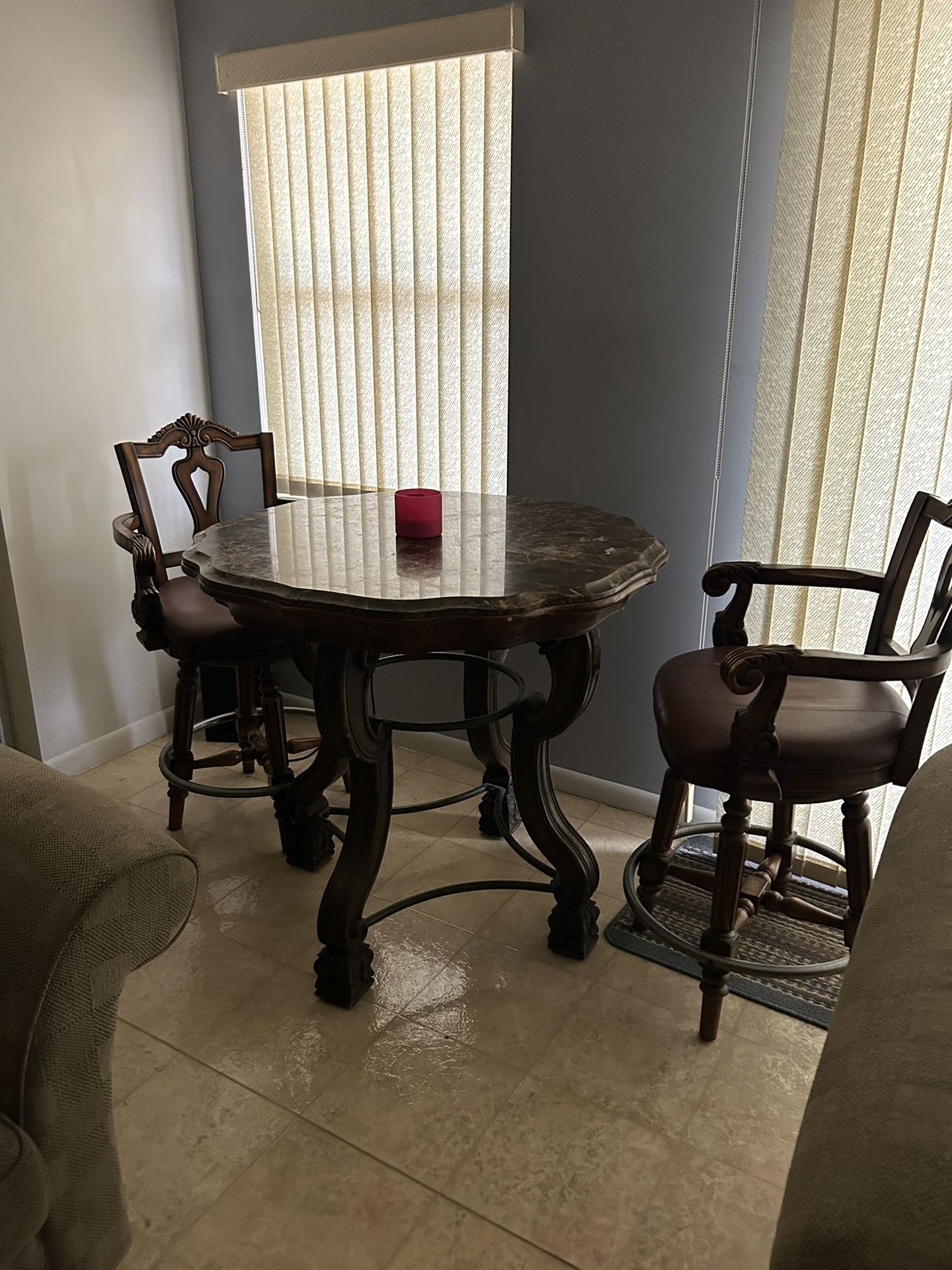 Marble Table With Chairs