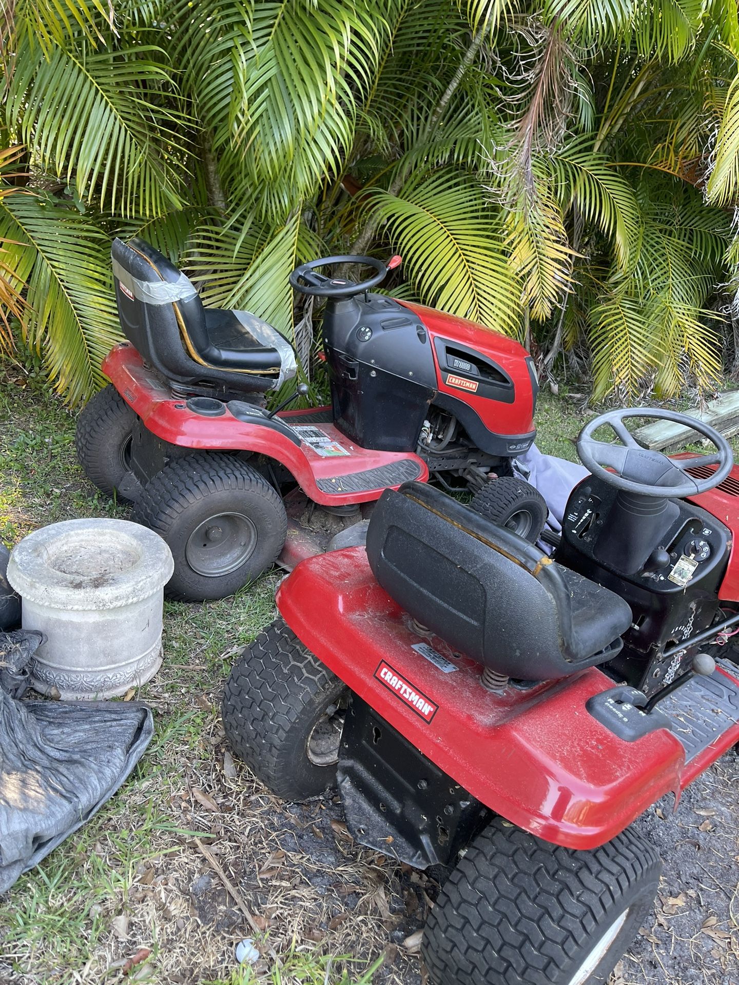 2 Craftsman Riding Lawn Mowers (Best Offer)