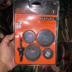 Black Decker 5 PCs Hole Saws 