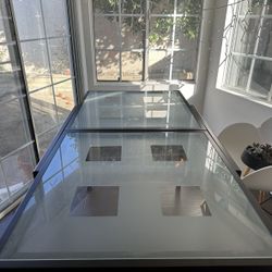 Extendable Glass Dining Table