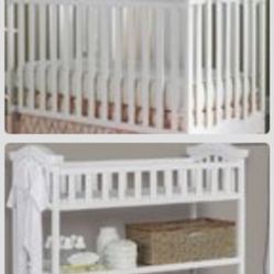 Crib  & Change Station & Mesh 