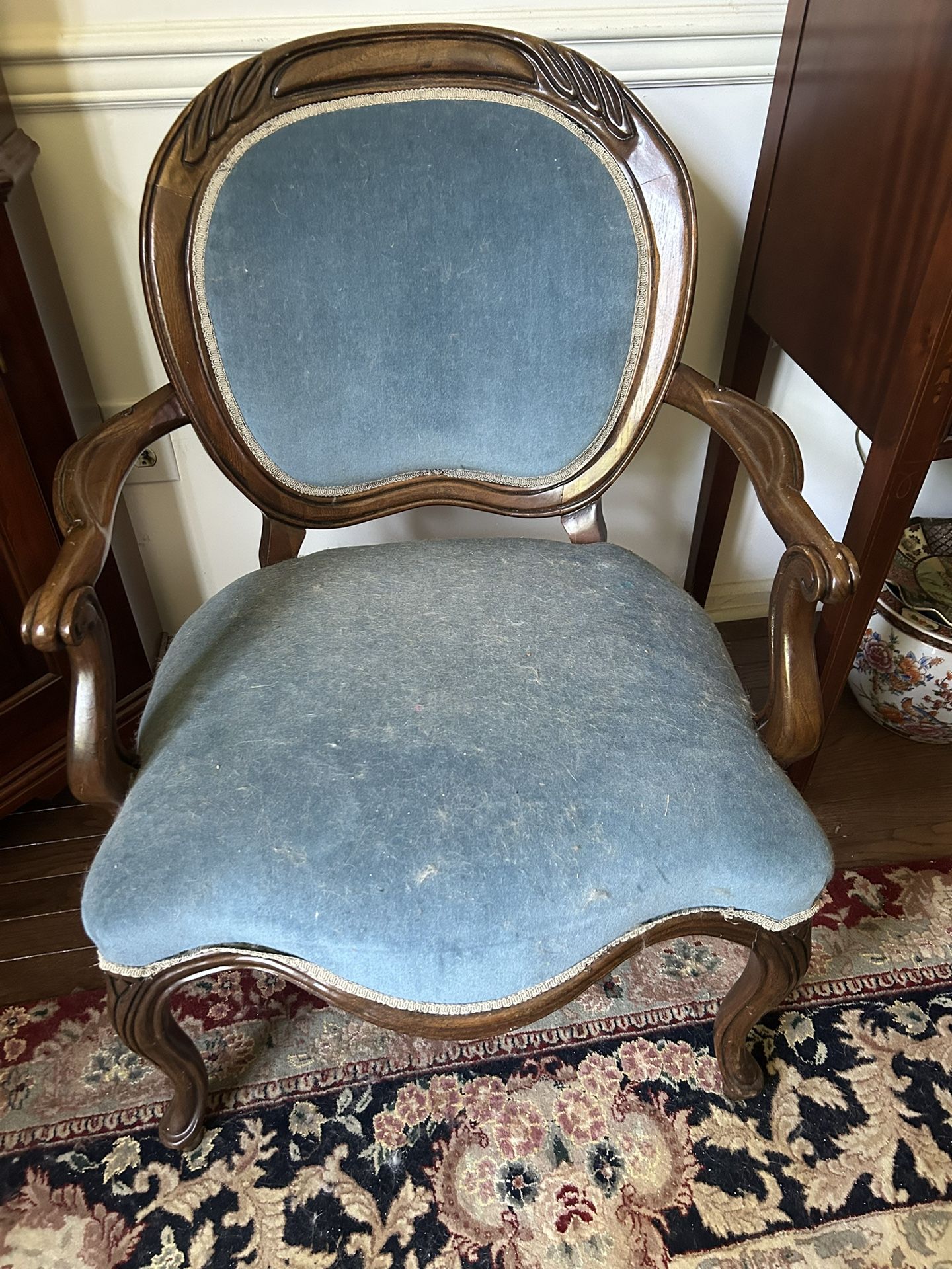 Antique Blue Chairs 