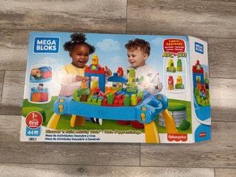 MEGA BLOKS First Builders Toddler Blocks Toy, with 30 Pieces and Built-In Storage.  Ages 1+ Years - very clean
