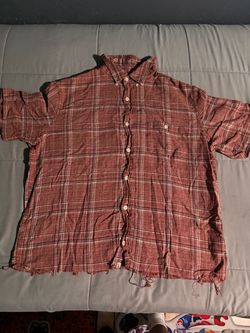Red button up