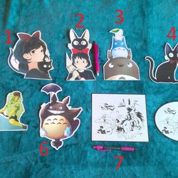 Studio Ghibli Stickers $4 Each 3 For $10