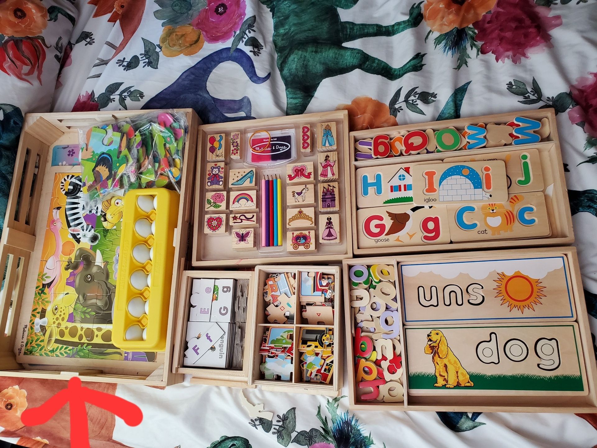 Lot Of Kids Melissa & Doug Educational Puzzles