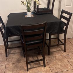 4chair Wooden Kitchen Table