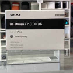 Sigma 10-18mm F2.8 For Sony