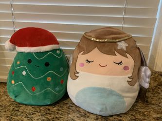 Nicky And Carol Christmas Squishmallows 