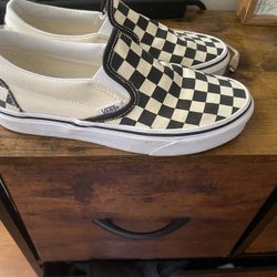 Kids checkered Vans 4.5