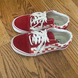 Red Checkered Vans 