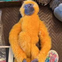 Wildlife Artists 1999 Orange Monkey Plush Stuffed Animal Toy 18"