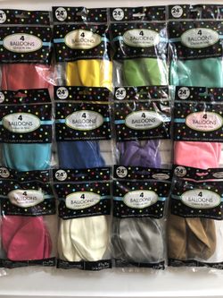 24” Balloons - 8 packs for $20