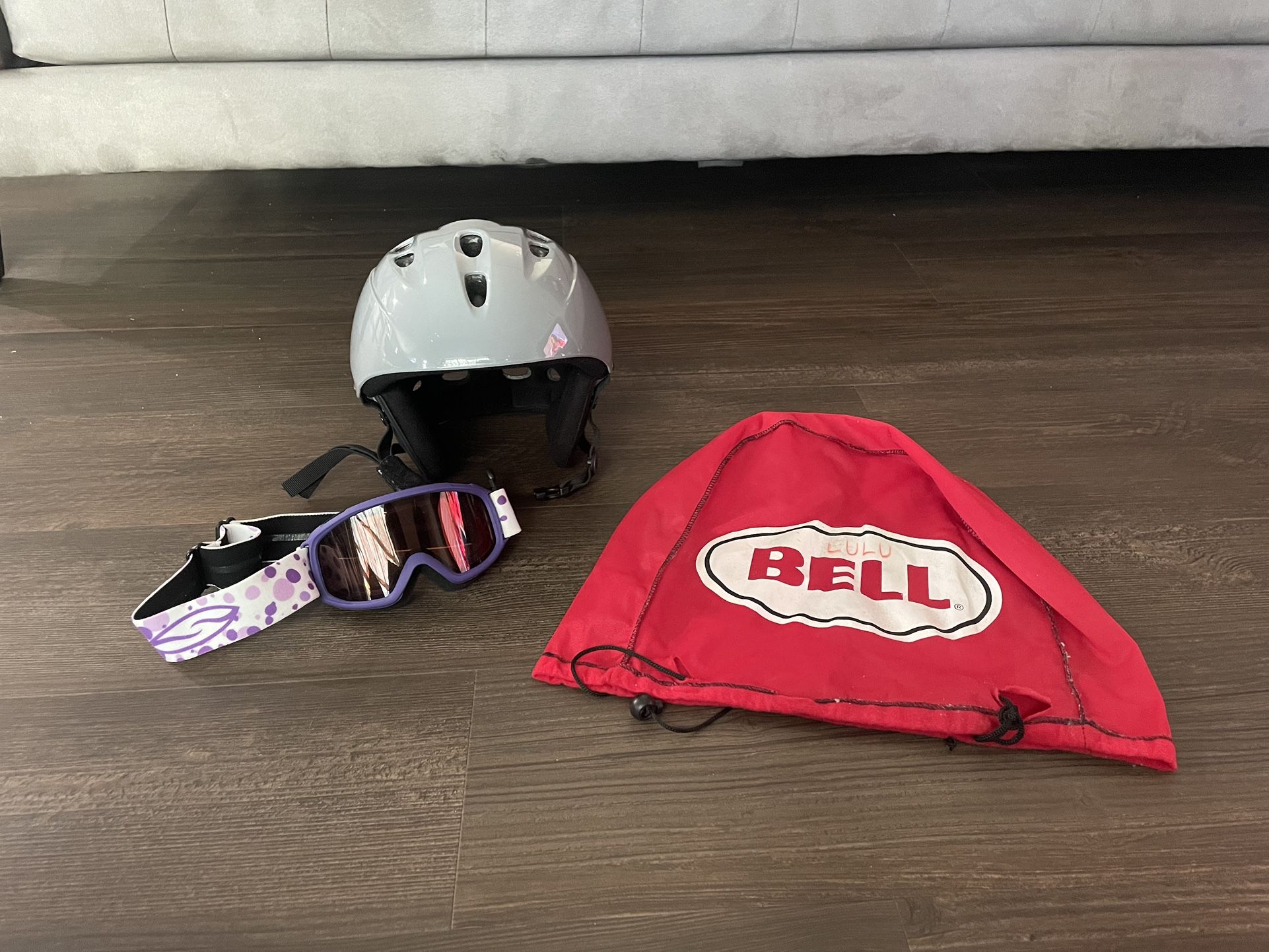 Snowboarding Helmet+Goggles Package