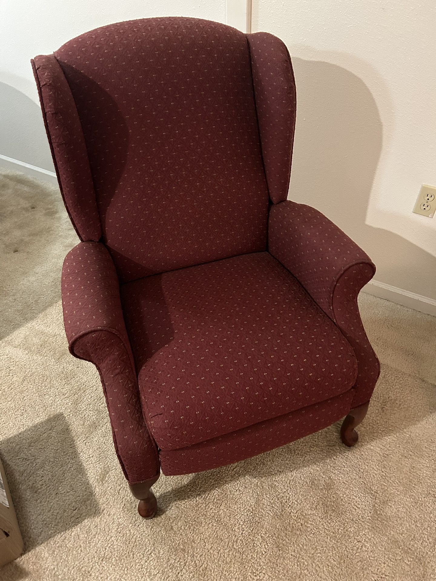 Lane Furniture Wing Back/recliner Chair.