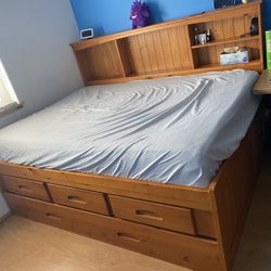Full Size Wood  Bed Frame
