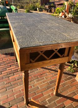 Bar island with wine reck