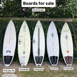 5’9 & 5’10 Surfboards For Sale - Mayhem | Xanadus 30L