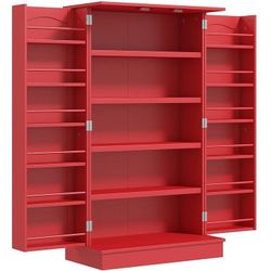 New Kitchen Pantry Storage Cabinet – Red