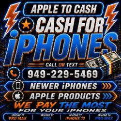 Cash for iPhones- iPhone 16 Pro 17 Pro Max Ultra 2 3 iPad Pro M4 M5 Macbook