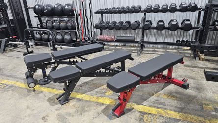 Dumbbells, Bumper Plates, Kettlebells, Barbells, Power Racks and more!