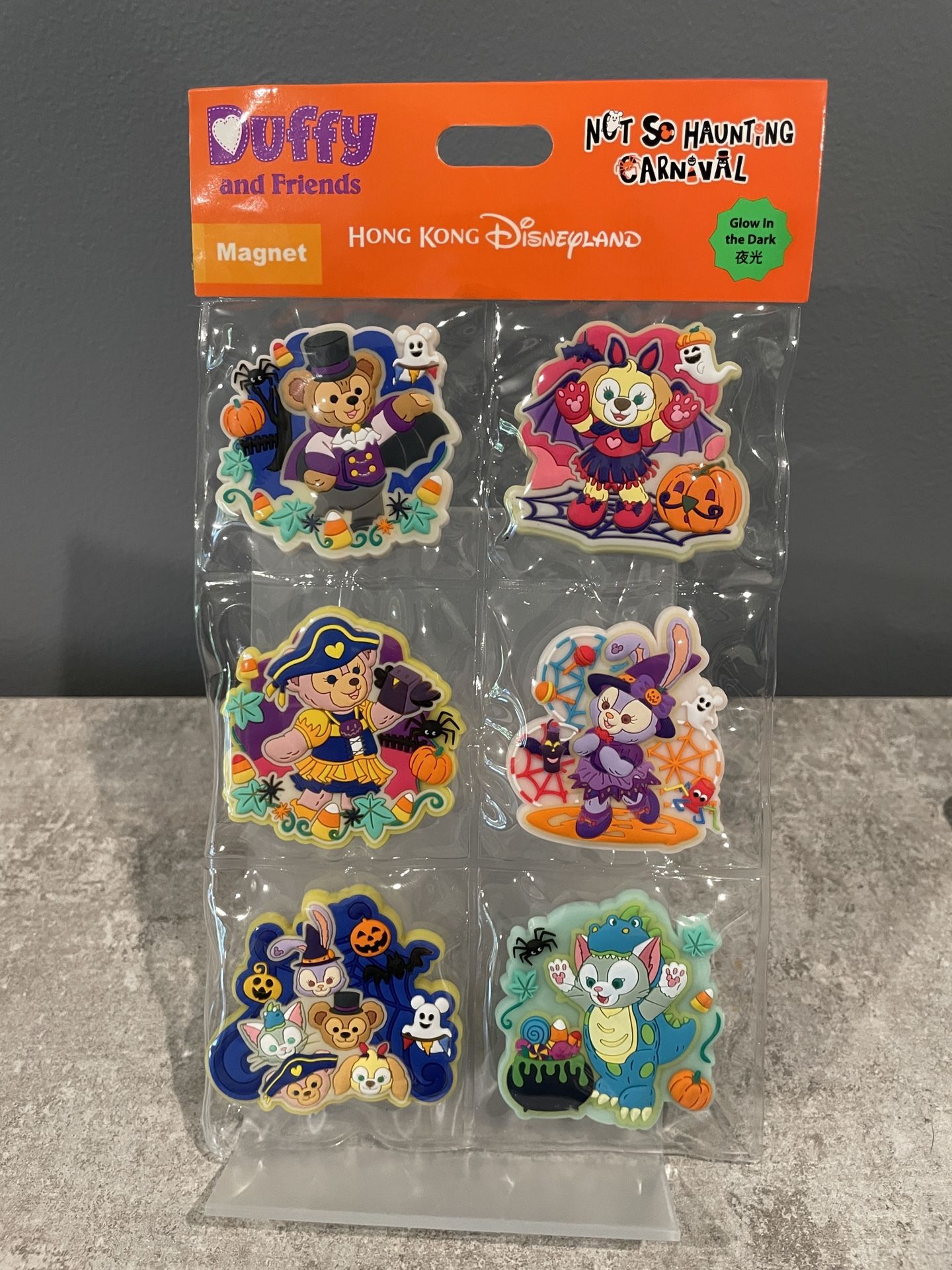 Duffy and Friends “Not So Haunting Carnival” Magnet Set from Hong Kong Disneyland