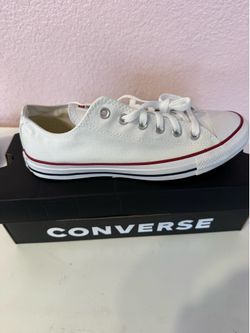 New CONVERSE Chuck Taylor All Star White ox (low) low Top Shoes, US men size 3.5 US women size 5.5