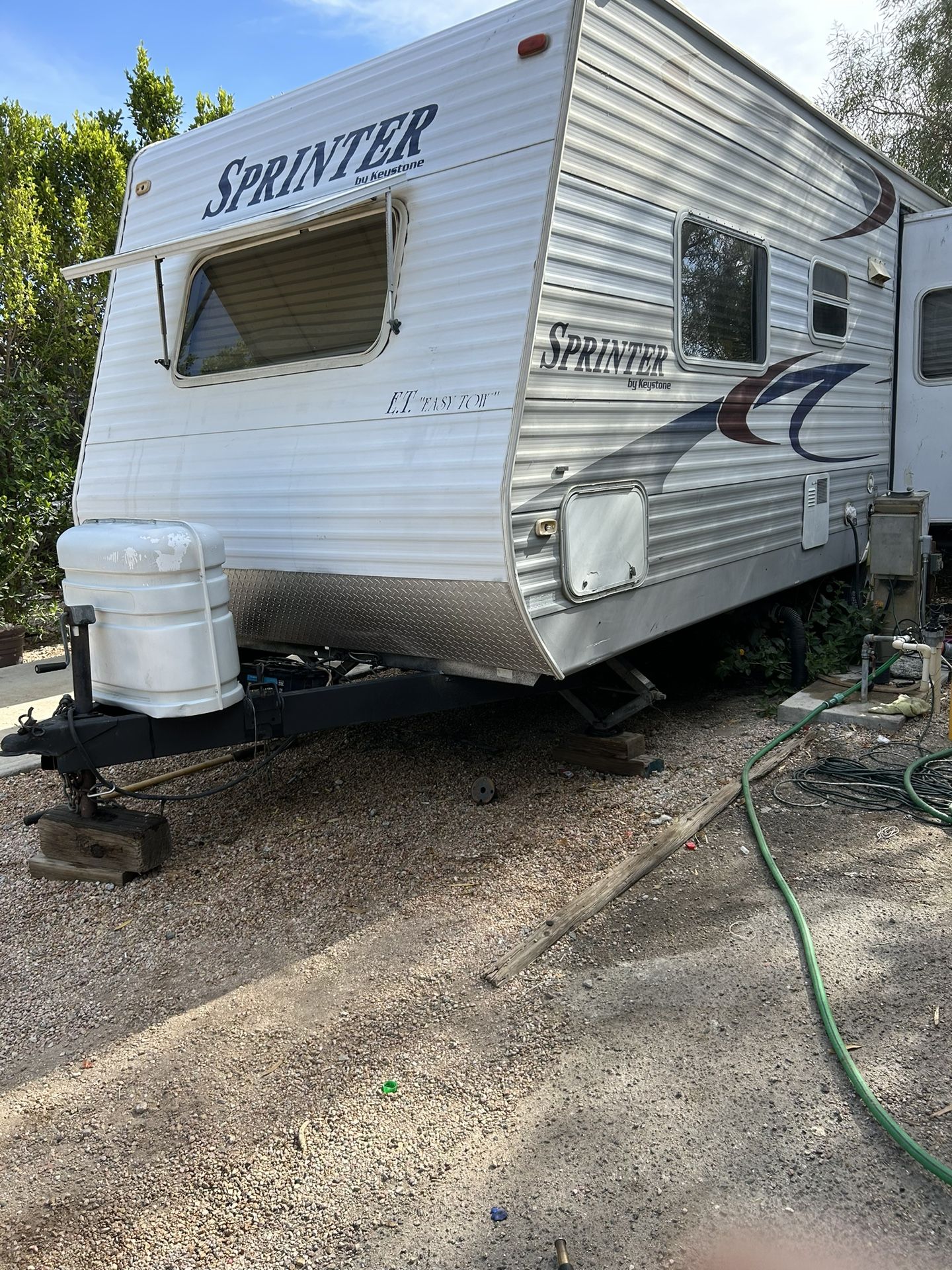 White Sprinter Travel Trailer