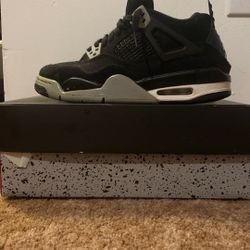 Jordan 4 Black Canvas 100% Real
