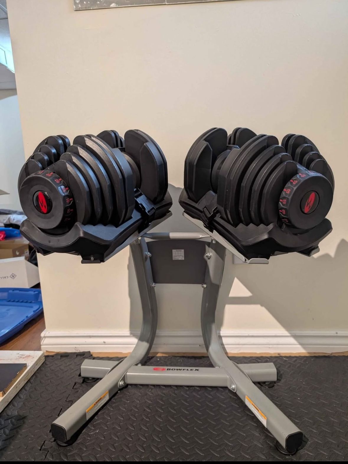 Bow-flex -1090lbs-with- Stand-Weight-Rack-Original