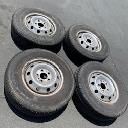 4 - LT225/75r16 5x5 5x127 Jeep Grand Cherokee Wrangler Jk JL Wheels Rims Good 90% Treads Tires