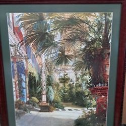 Framed Palm Court Sciene
