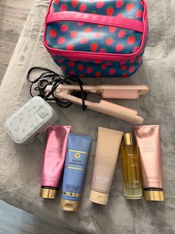Toiletries and bag