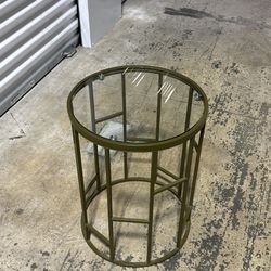 Glass Side Table 