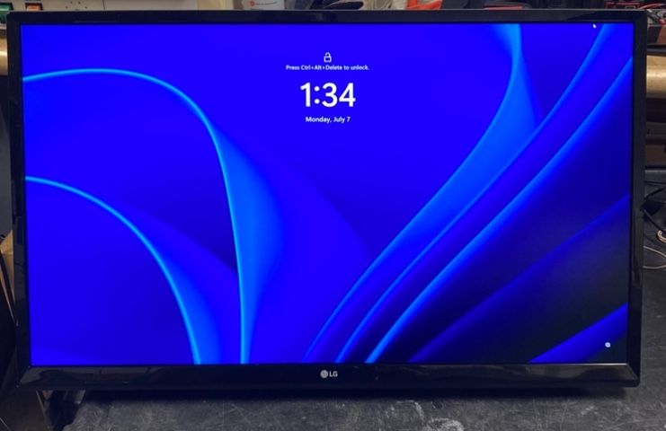 LG 24” Monitor(s) With Attached Wall Brackets