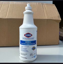 Clorox Healthcare Bleach Germicidal Cleaner, 32 oz., 6/Carton