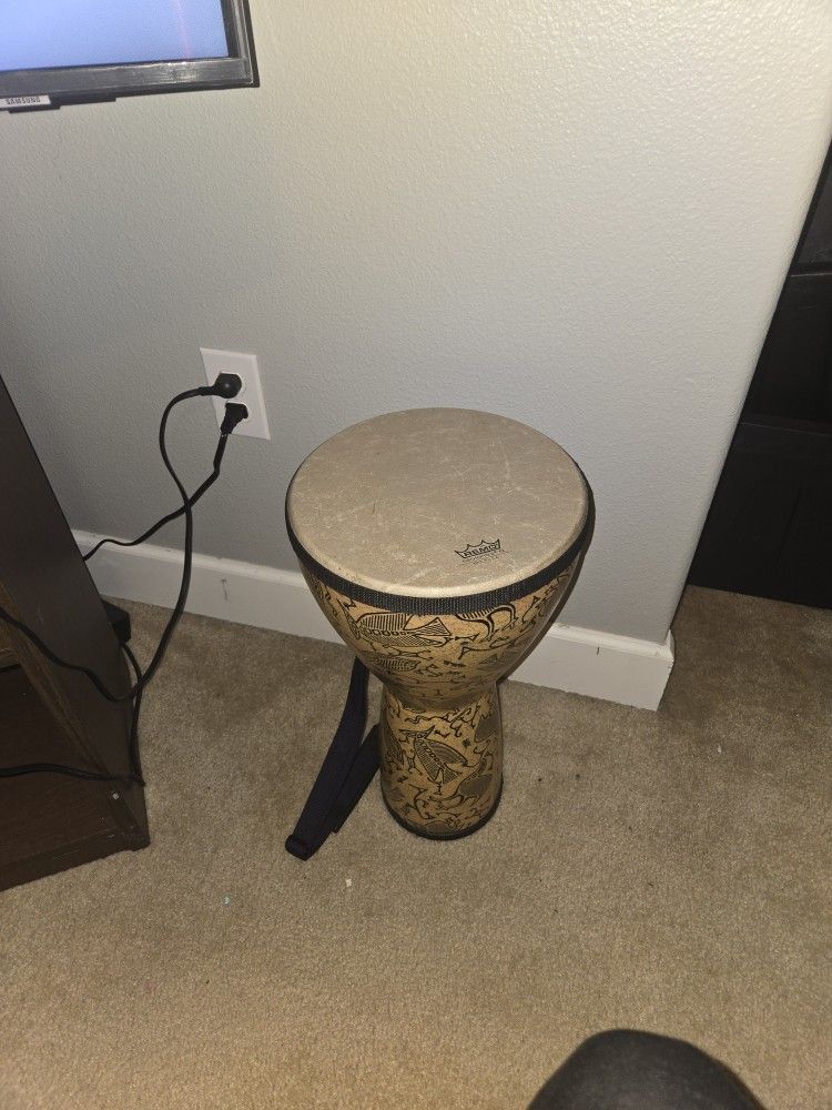 Djembe Drum, Fossil Print