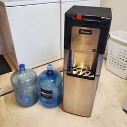 Whirlpool Water Dispenser w/ Two 5-gallon Jugs 