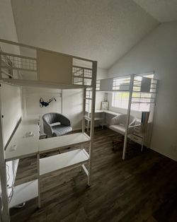 2 Space saving bunk bed with office