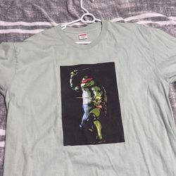 Supreme x Ninja Turtles Raphael Tee SS21 Pale Aqua Size Mens X-Large