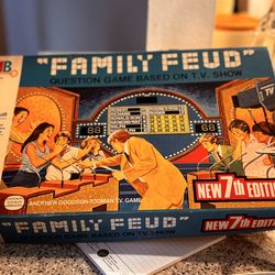 Vintage family feud board game Milton Bradley seventh edition retro games