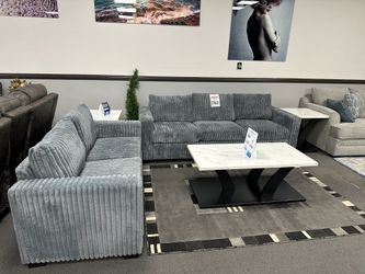 Gray Sofa & Loveseat