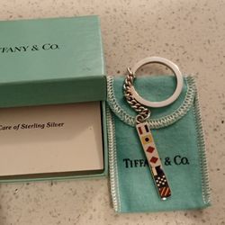 Tiffany & Co Sterling Silver Nautical Keychain 