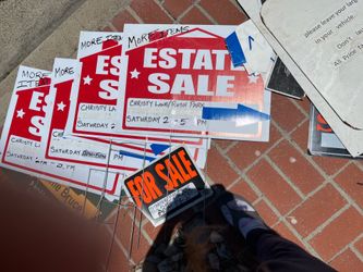 Estate sale signs